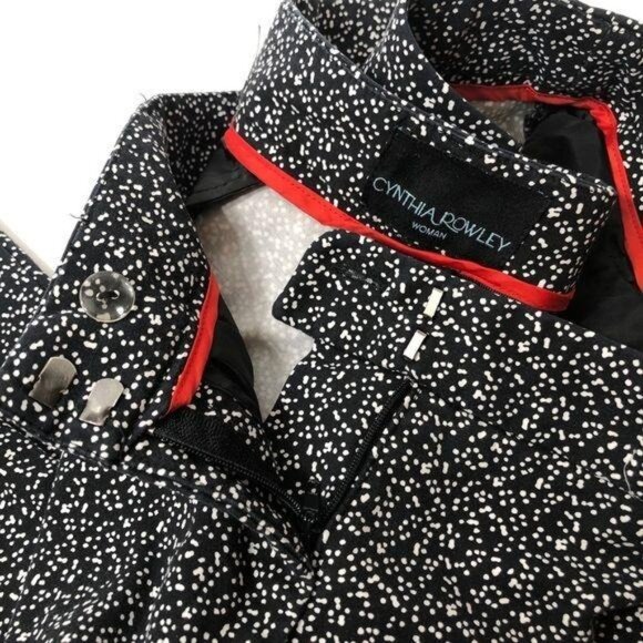 Cynthia Rowley Capris Pants Black White Polka Dots Plus Size 20W - Picture 4 of 9